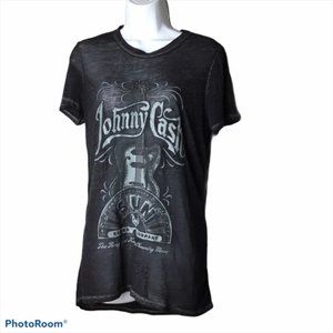 Sun Records Co. Johnny Cash Burnout Graphic Tee